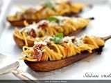 Barchette di pasta con le melanzane alla siciliana