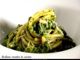 Bucatini con crema di broccoli alla siciliana