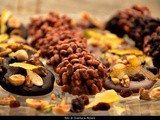 Cioccolatini al riso soffiato e fiorentini (mendiant)