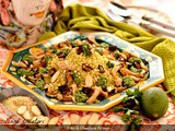 Cous cous con pollo melanzane e mandorle