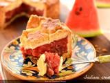 Crostata coperta al gelo di anguria (gelo i muluni)
