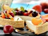 Crostata fredda di ricotta e frutta
