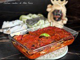 Parmigiana di melanzane e pane carasau