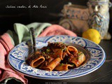 Pasta al ragù di totani al vino rosso