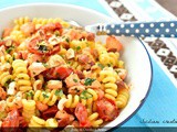 Pasta fredda al salmone fresco con pomodorini e limone
