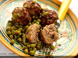 Polpette in umido con piselli