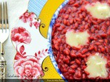 Risotto alle rape rosse e gorgonzola