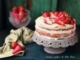 Torta alle fragole e crema di mascarpone