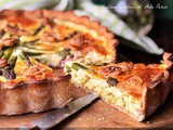 Torta salata con asparagi e pancetta
