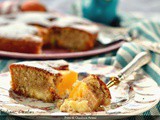 Torta speziata di pesche e crema