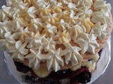 Blackberry and Custard Sponge Cake