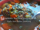 Vegetable Beef and Quinoa Soup for #SoupSaturdaySwappers
