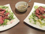 Recette allégée : Salade de boeuf à la menthe sauce soja