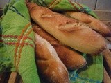 Finalmente Baguettes Semintegrali . . il mio primo pane con il Lievito Madre (ovvero Carolina) e siamo a 300 post