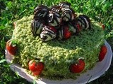 Green Cake ... gli spinaci te li metto nella torta e faccio un bel Prato di Fragole