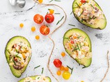 Easy avocado boats with tuna salad
