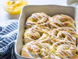 Easy lemon curd buns recipe with frosting