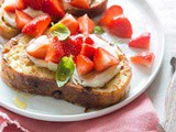 Easy strawberry French toast recipe with ricotta
