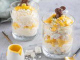 Eton mess with an Easter twist (with mango and eggnog)