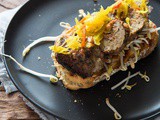 Minced Meat Mania: Meatball sandwich with a nutty surprise