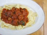 Andouille Sausage & Pappardelle  #Weekend Bites