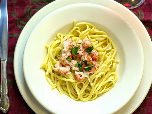 Cookistry: Spiralized Zucchini, Fennel and Onion with Langostino Tails  #OXOSpiralizer