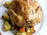 Roast Chicken with Vegetables for Les Paresseux #Foodie Friday #Food Revolution