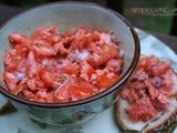 Salmon Tomato Salad: Lomi Lomi  a Hawaiian Lunch #Foodie Friday