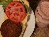 Soyfood Month: Have a Guilt Free Shake and Burger! #Healthy Eating #Weekly Menu Plan