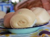 Easy to make Chinese steamed plain bun or bread aka Chinese Mantou (馒头) which is soft, light, fluffy and chewy
