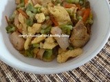 Mixed Chinese Violet (Telosma Cordata夜来香)  ) Omelette
