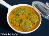 Palak kofte in Microwave/Spinach kofte