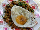 Laura’s Indian Spiced Potato Hash with Fried Egg