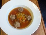Ciorba de Perisoare - Romanian Meatball Soup