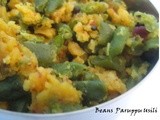 Beans Paruppusili (Microwave method)