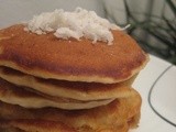 Eggless Coconut Pancakes