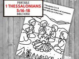 1 Thessalonians 5:16-18 Coloring Page