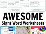 20+ Awesome Sight Word Worksheets Kids Will Love
