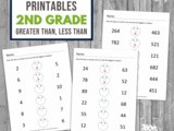 2nd Grade Math Worksheets: Greater Than, Less Than, Equal To