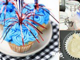 4th of July Sparkler Cupcakes Recipe