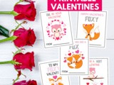 Adorable Woodland Animals Valentine Cards