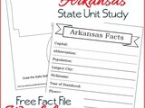 Arkansas State Fact File Worksheets