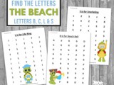 At The Beach Letter Find Worksheets