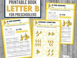 B is for Bananas Preschool Worksheets