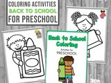 Back-to-School Coloring Activities for Preschool