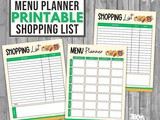 Back-to-School Menu and Shopping List