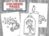 Beauty and The Beast Coloring Pages for Kids