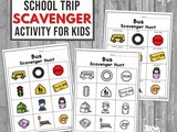 Bus Scavenger Hunt Printable