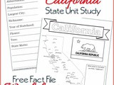 California State Fact File Worksheets