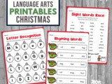 Christmas Language Art Activities for Preschool